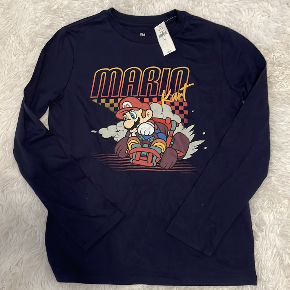 Boys Mario kart Gap shirt with tags
